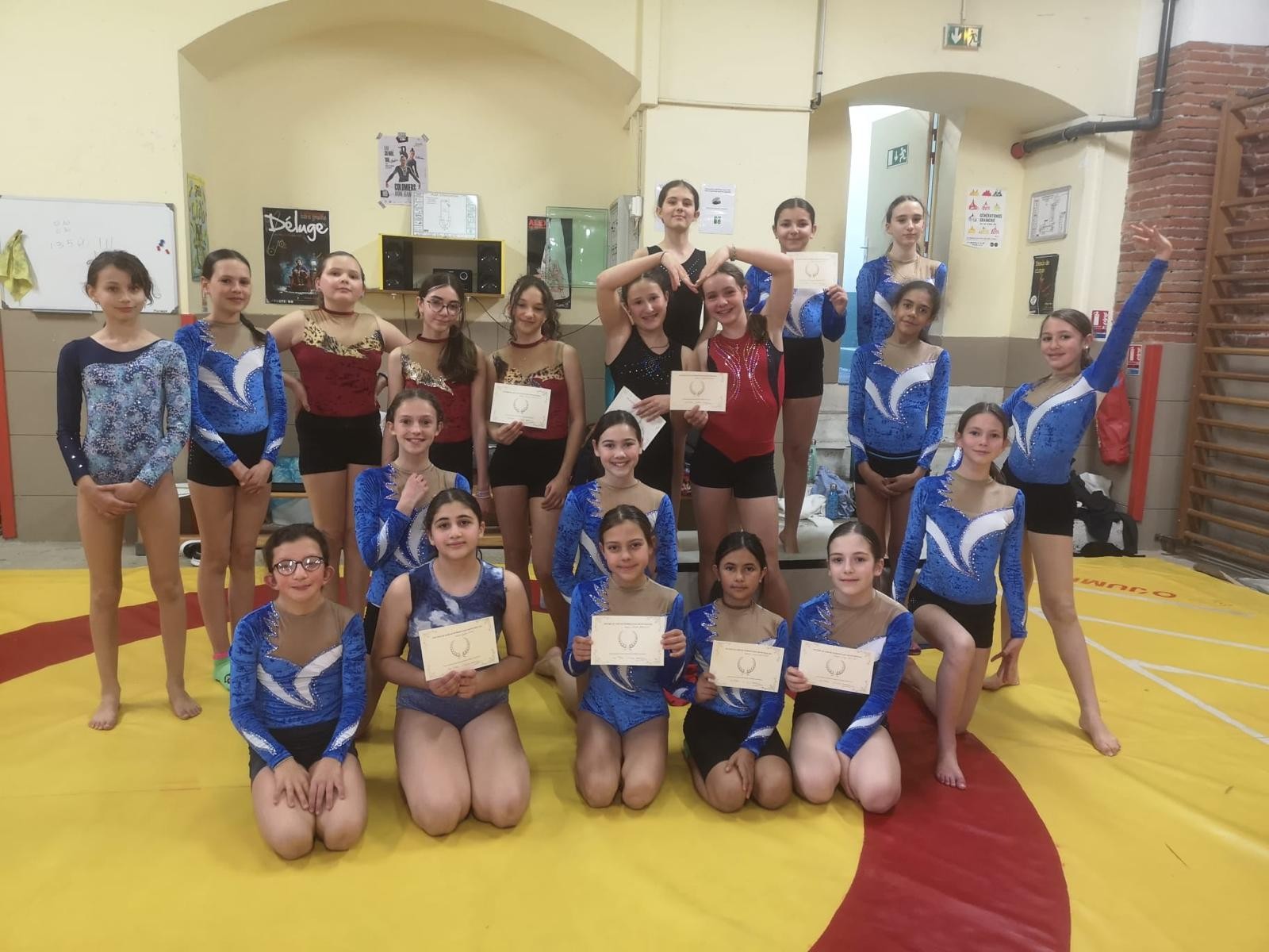 Rencontre de gymnastique avec le collège d'Aussonne